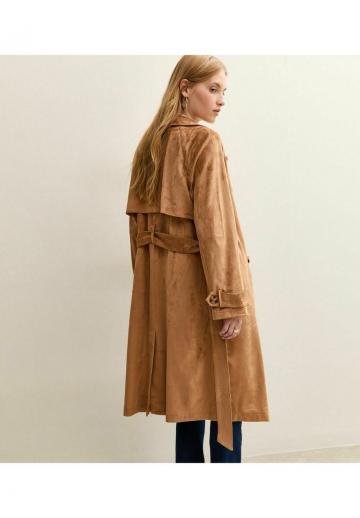 Пальто из искусственной кожи