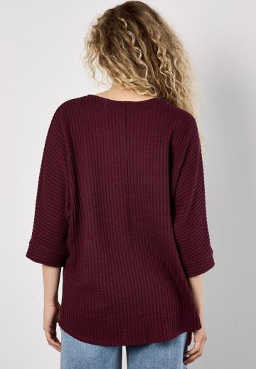 Пуловер с рукавом три четверти