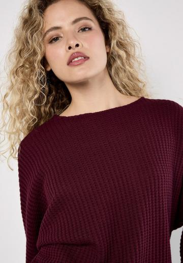 Пуловер с рукавом три четверти