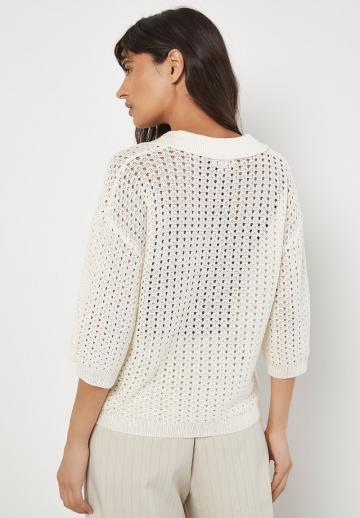 Пуловер с рукавом три четверти