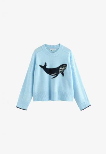 Пуловер в полоску