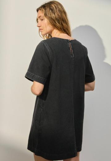 Джинсовое платье