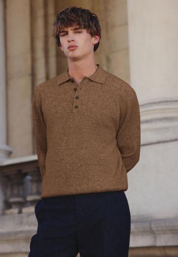 Поло с длинным рукавом