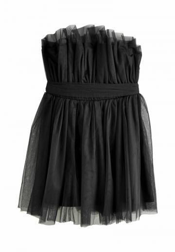 Платье без бретелек