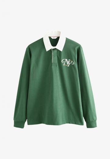 Поло с длинным рукавом