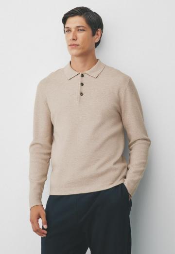 Поло с длинным рукавом