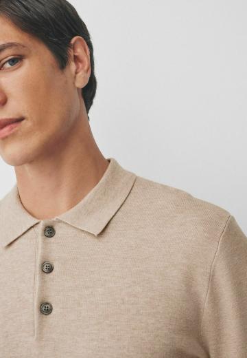 Поло с длинным рукавом