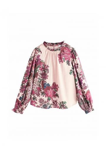 Атласная блузка