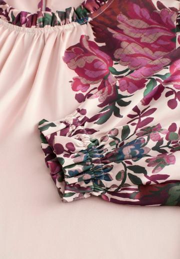 Атласная блузка