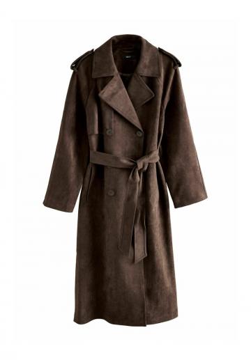 Пальто из искусственной кожи