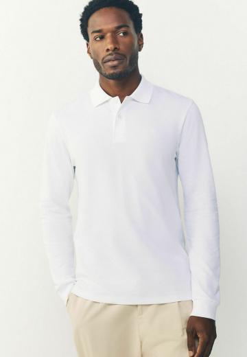 Поло с длинным рукавом
