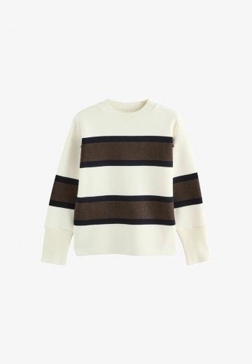 Пуловер в полоску