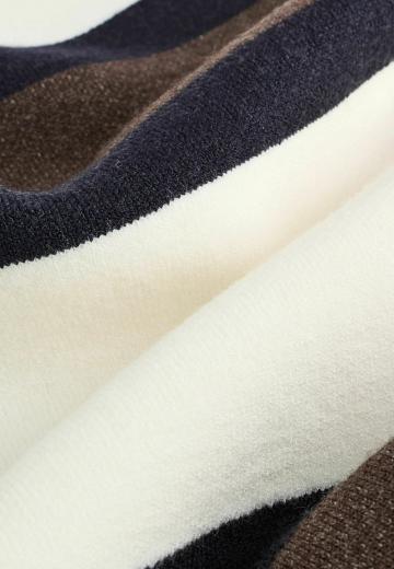 Пуловер в полоску