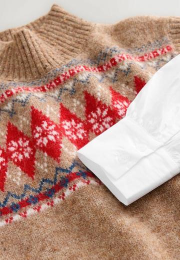 Длинный пуловер