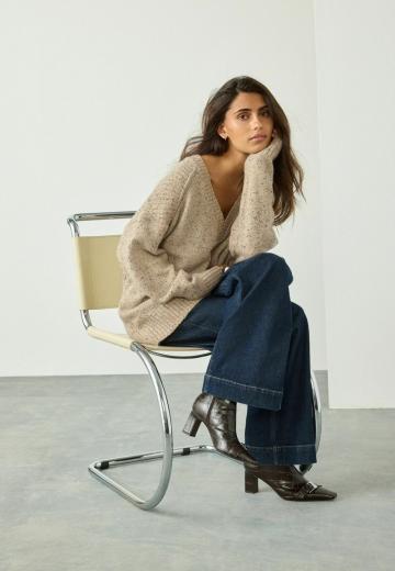 Длинный пуловер