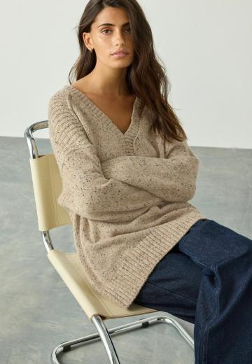 Длинный пуловер