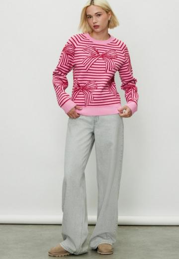 Пуловер в полоску