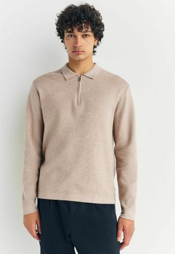 Поло с длинным рукавом