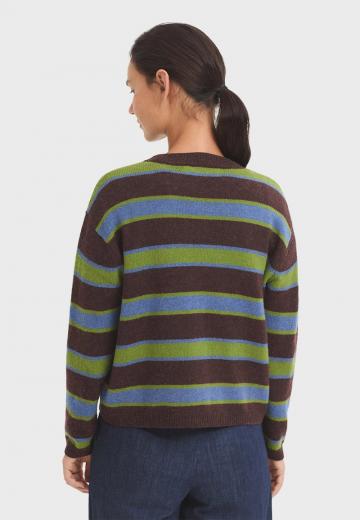 Пуловер в полоску