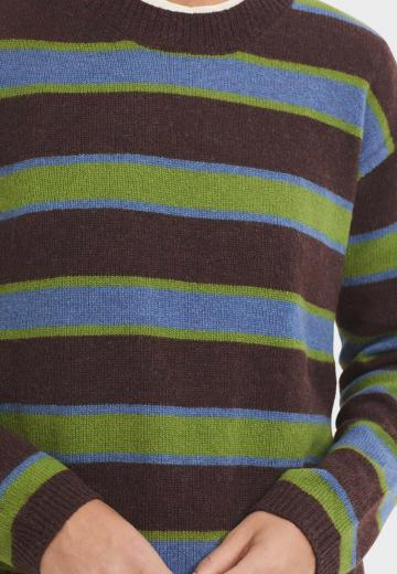 Пуловер в полоску