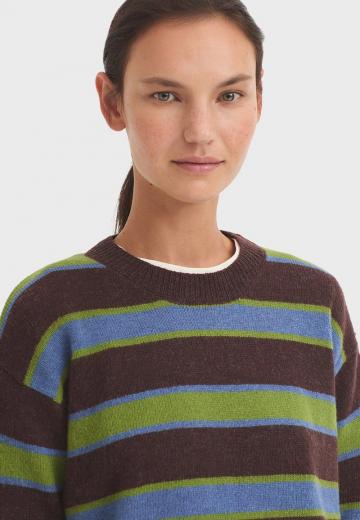 Пуловер в полоску