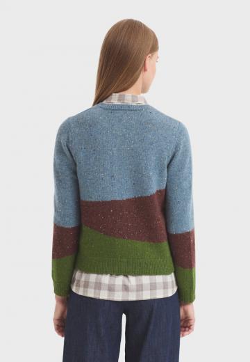 Жаккардовая вязаная кофта