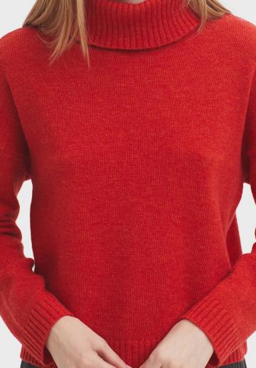 Пуловер с вырезом V