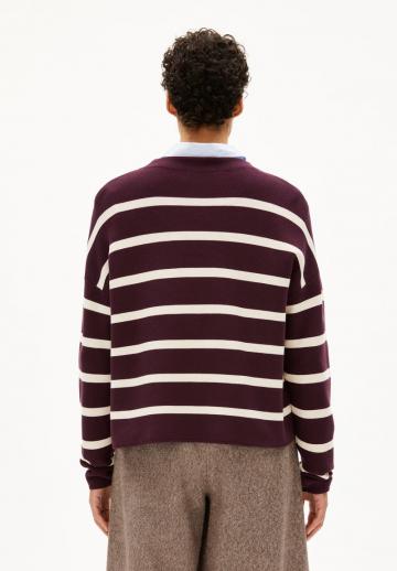 Пуловер в полоску