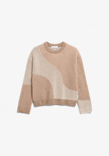 Пуловер в полоску