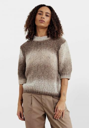 Пуловер с коротким рукавом