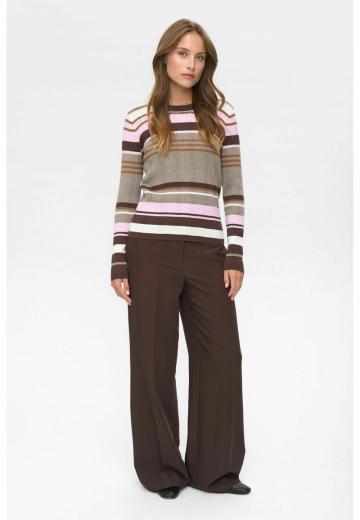 Пуловер в полоску