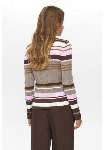 Пуловер в полоску