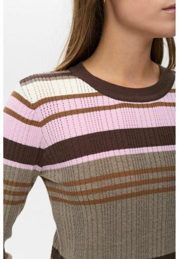 Пуловер в полоску