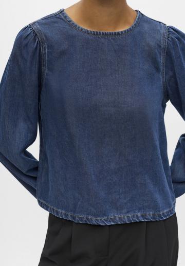 Джинсовая блузка