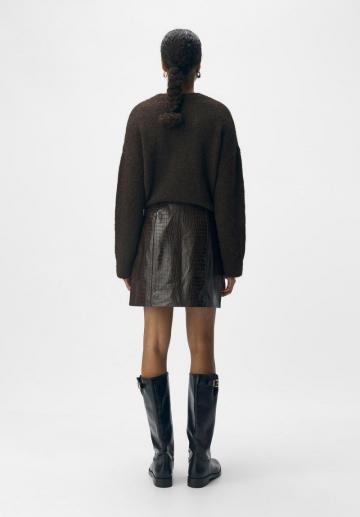 Кожаная юбка