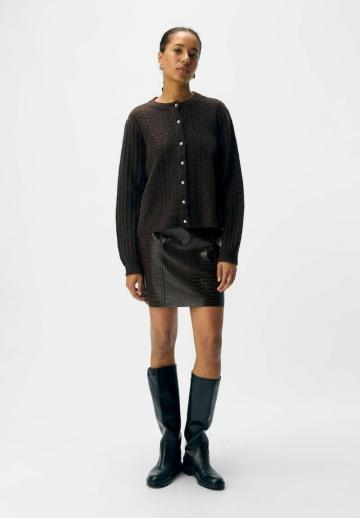 Жаккардовая вязаная кофта