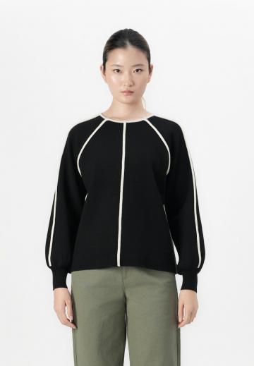 Пуловер в полоску