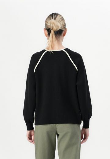 Пуловер в полоску