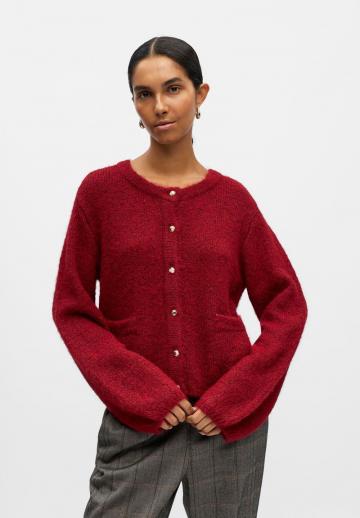 Жаккардовая вязаная кофта