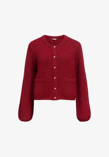 Жаккардовая вязаная кофта