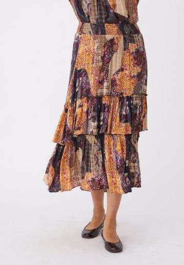 Юбка с воланами