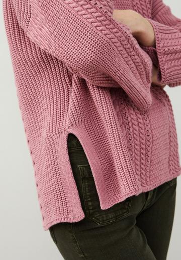 Пуловер с вырезом V