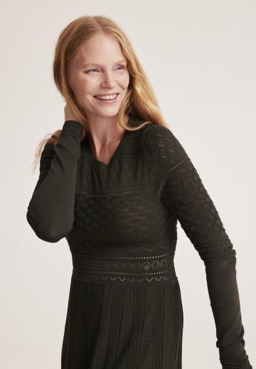 Вязаное платье