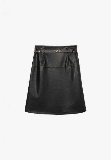 Кожаная юбка