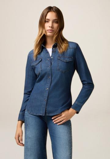 Джинсовая блузка