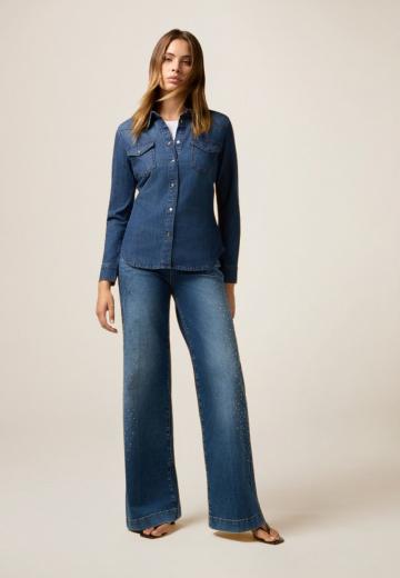 Джинсовая блузка