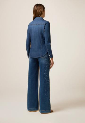 Джинсовая блузка