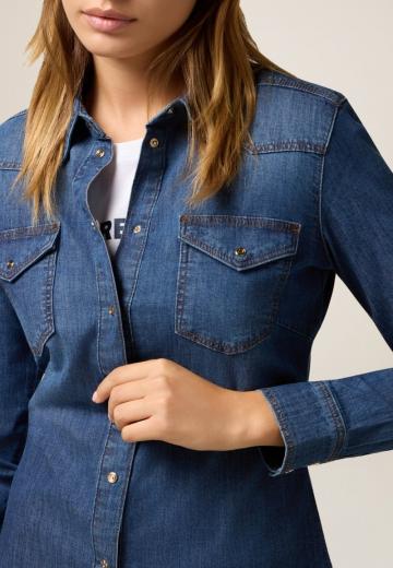Джинсовая блузка