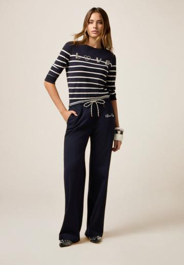 Пуловер с рукавом три четверти