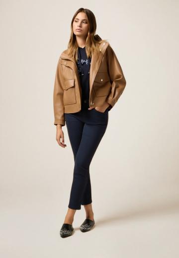 Пуловер с капюшоном